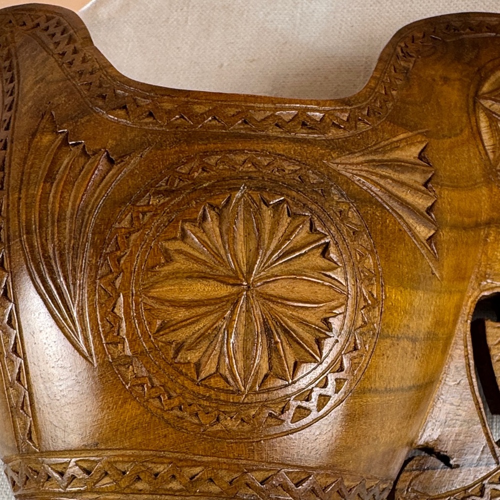 Yugoslavia Wedding Ceremonial Carved Wooden Decorative Jug/Cup - Picture 10 of 15